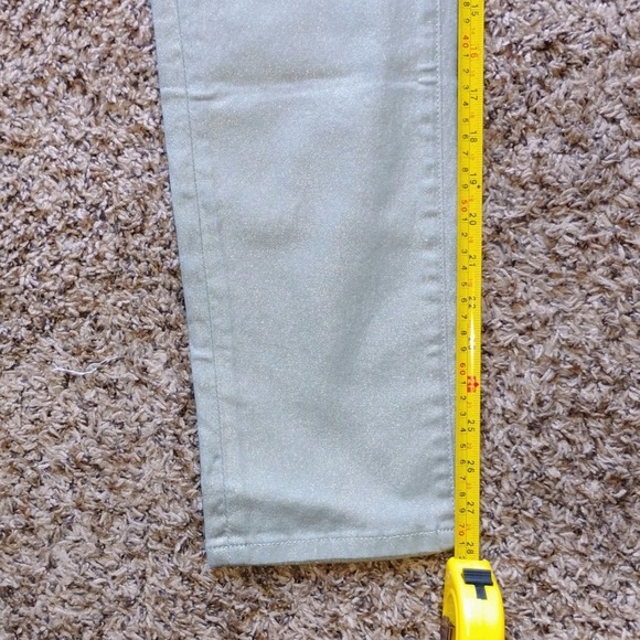 DG2 Diane Gilman Womens Metallic dage Skinny Jeans Size 10 Denim Pants 2x30 - Picture 5 of 5